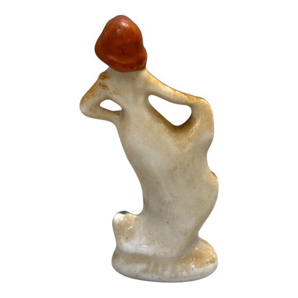 Vintage Ceramic Figurines Occupied Japan Miniature 2" Woman Victorian Antique - Picture 9 of 10